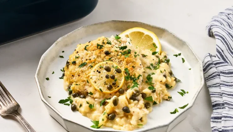 How To Make, Videos Recipes – Easy Chicken Piccata Orzo Casserole